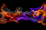 Blue and red fire Stock Photos