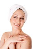 Female at Spa or Bath Stock Image