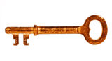 Golden key Stock Photography