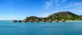 Over water bungalows Stock Image