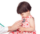 Adorable girl in a medical examination Stock Photos