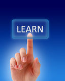 Learn button. Royalty Free Stock Image