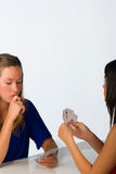 Girlie poker Royalty Free Stock Photo