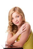 Teenager girl with clean facial skin Stock Photos