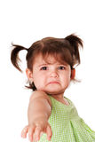 Sad face of little girl Stock Photography