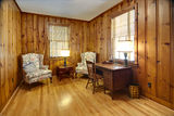 Study with wood walls Royalty Free Stock Images