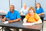 Happy Smiling Adult Education Class Stock Photography