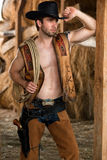 Handsome young cowboy Stock Photography