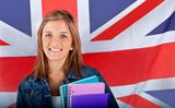 English female student Stock Image