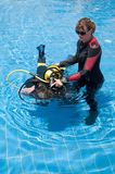 Teaching Diving Royalty Free Stock Photo
