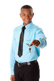 Realtor handing over house keys Stock Image
