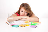 Bored student Royalty Free Stock Images