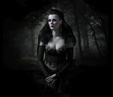 Vampire lady Stock Photo