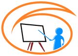 Teaching logo Stock Image