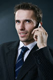 Portraiture of young handsome businessman taking Royalty Free Stock Photo