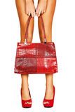 Lady in red. Stock Photography