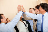 Business high-five Royalty Free Stock Photo