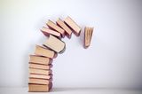 Falling books Royalty Free Stock Photos