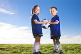 Youth Soccer Players Stock Image