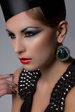 High fashion headshot Stock Images