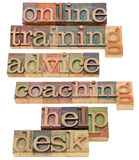 Online training, coaching and help Stock Photography