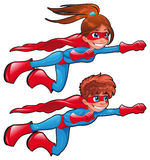 Young superheroes. Stock Image
