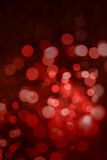Red Christmas Lights Abstract Background Stock Image