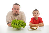 Healthy diet - teaching by example Stock Photography
