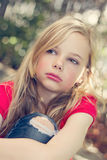 Angry young girl Royalty Free Stock Photography