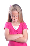 Angry little girl Royalty Free Stock Images
