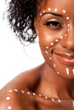 Happy Tribal woman face Stock Photography