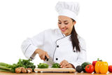 Female chef Royalty Free Stock Images