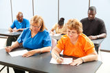 Adult Education Class - Exams Stock Photos