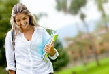 Shy female student Royalty Free Stock Photos