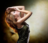 Dancing Girl Stock Photo