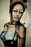 Sexy Adult Fantasy Cybrog Abstract Portrait Stock Photos
