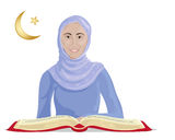 Koran studies Royalty Free Stock Photo