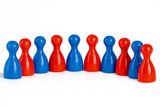 Gender balanced team Stock Photo