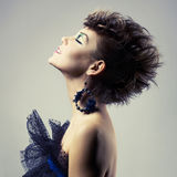 Beautiful lady punk Stock Photography