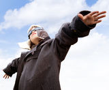 Young pilot Stock Photography