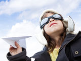 Young pilot Stock Image