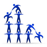 Building teamwork Stock Images