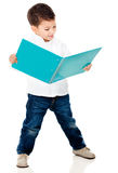Boy reading a book Royalty Free Stock Images