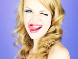 Funny lady Stock Image