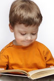 Little boy read book Royalty Free Stock Photography
