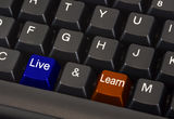 Live and learn concept Stock Images