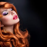 Red Haired Girl Stock Photos