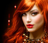 Red Haired Girl Stock Photography