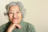 Senior portrait smile Royalty Free Stock Image