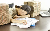 A miss staff in office Stock Photo